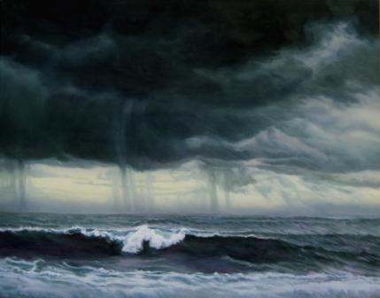 Katherine Kean, Grey Surf Under Summer Storm